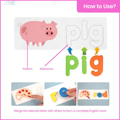 kidorac™ Spelling Game Learning Card Kids Toys