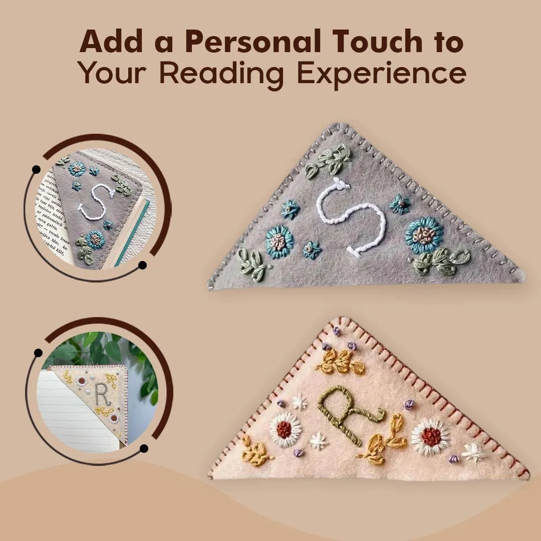kidorac™ Personalized Hand Embroidered Corner Bookmark